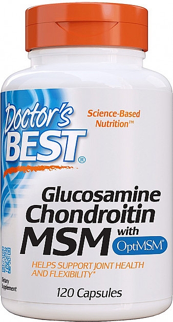 Харчова добавка "Глюкозамін, хондроїтин і МСМ" - Doctor's Best Glucosamine Chondroitin MSM with OptiMSM — фото N1