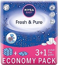 Влажные салфетки детские "Чистота и свежесть" 4x63шт - NIVEA Baby Pure & Fresh — фото N1