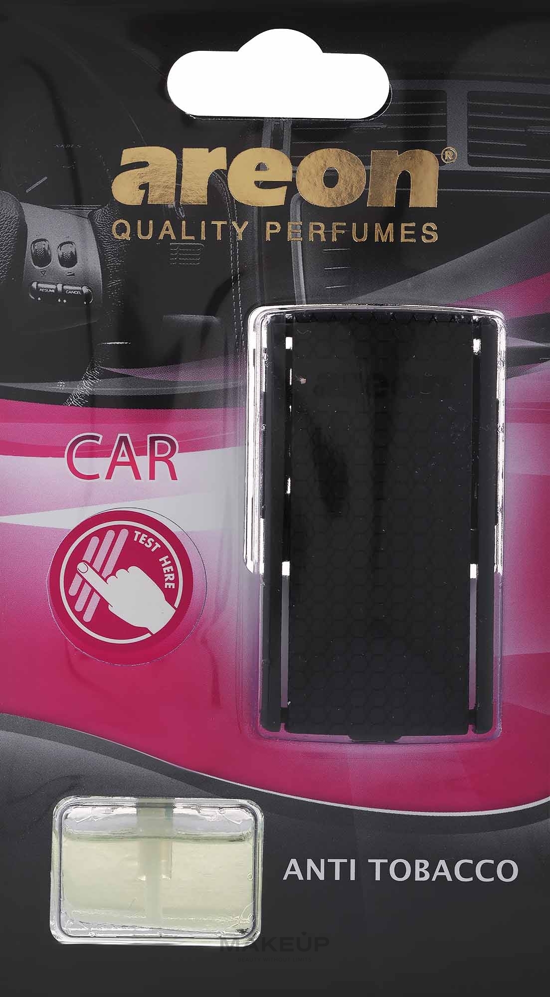 Ароматизатор воздуха "Антитабак" - Areon Car Blister Anti Tobacco — фото 8ml