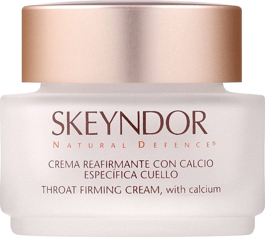 Укрепляющий крем с кальцием для шеи и декольте - Skeyndor Natural Defence Throat Firming Cream With Calcium — фото N1