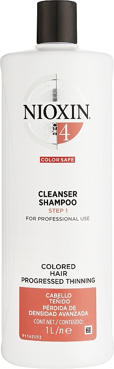 Очищающий шампунь - Nioxin Thinning Hair System 4 Cleanser Shampoo Step 1 — фото N2