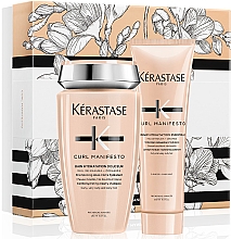 Парфумерія, косметика Набір - Kerastase Curl Manifesto Fondant Spring Set (shm/250ml + h/milk/200ml)