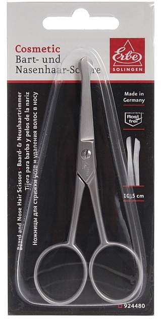 Ножницы для стрижки волос в носу и бороды, 10.5см, , 924480 - Erbe Solingen  — фото N1
