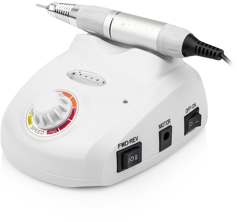 Фрезер для маникюра и педикюра, белый - Bucos Nail Drill Pro ZS-603 White  — фото N4