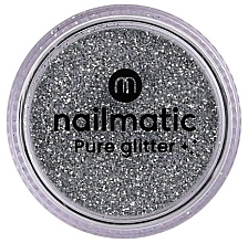 Блестки для дизайна ногтей - Nailmatic Pure Glitter Small Silver Glitter — фото N1
