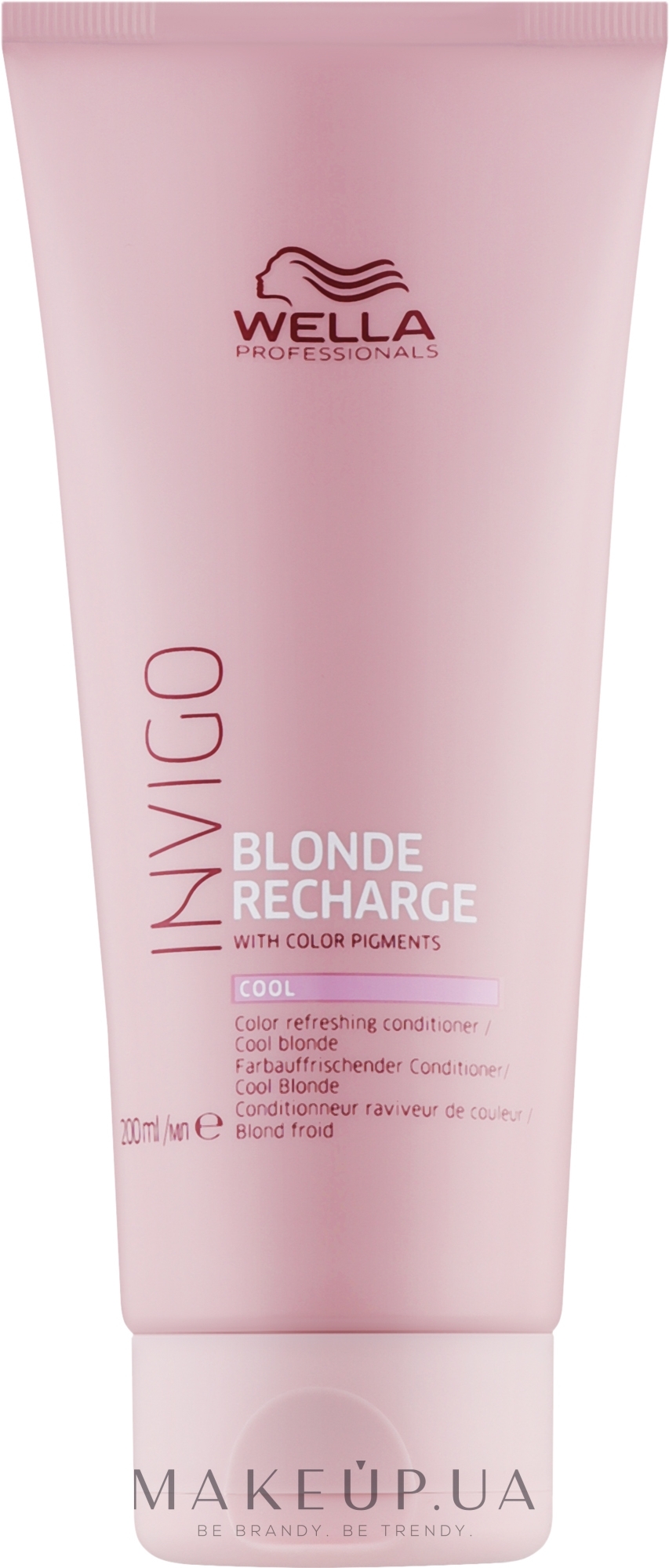 Оттеночный бальзам-уход для холодных светлых оттенков - Wella Professionals Invigo Blonde Recharge Conditioner For Cool Blonde — фото 200ml