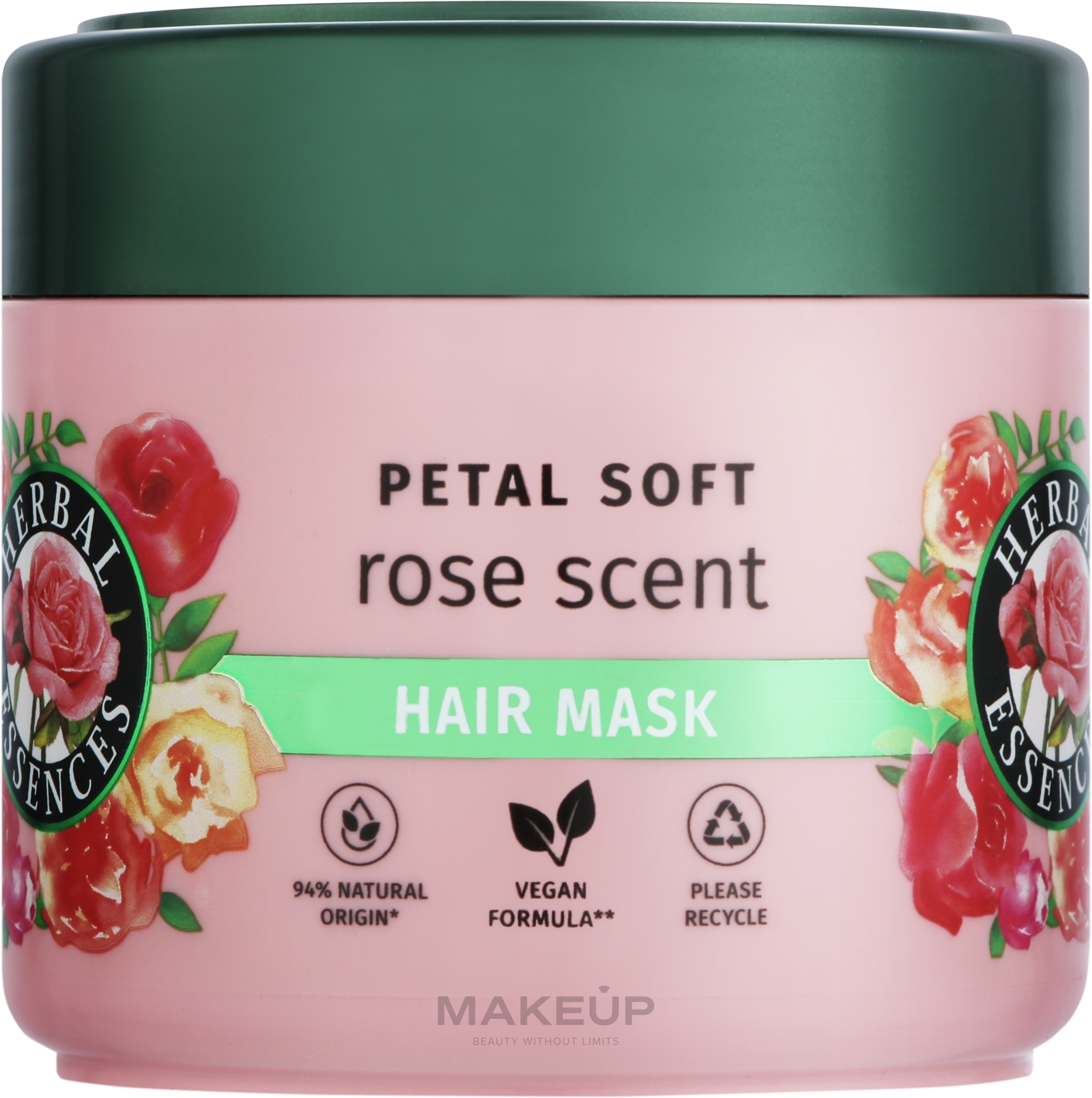 Маска для волос "Роза" - Herbal Essences Petal Soft Rose Scent Hair Mask — фото 300ml