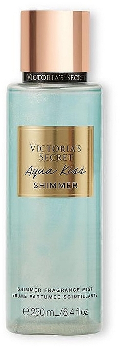 Victoria's Secret Aqua Kiss Shimmer Fragrance Mist - Парфюмированный спрей для тела с шиммером — фото N1