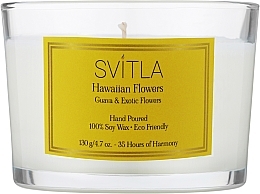 Парфумерія, косметика Ароматична свічка "Гавайські квіти" - Svitla Hawaiian Flowers
