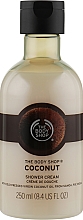 Парфумерія, косметика Крем для душу з олією кокоса - The Body Shop Coconut Shower Cream