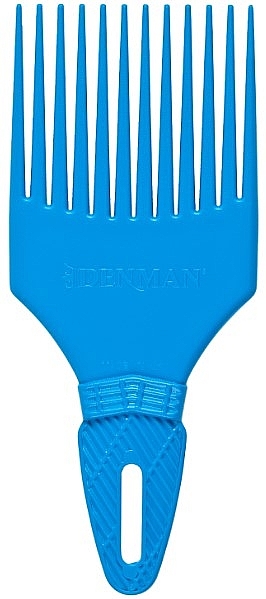 Гребінець для в'юнкого волосся D17, синій - Denman Curl Tamer Detangling Comb — фото N1