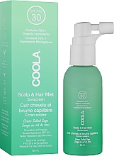 Сонцезахисний спрей для волосся й шкіри голови «Морська сіль і шавлія» - Coola Scalp & Hair Mist Sunscreen Ocean Salted Sage SPF30 — фото N2