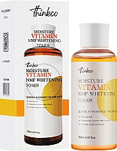 Увлажняющий витаминизированный тонер для осветления кожи лица - Thinkco Moisture Vitamin NMF Whitening Toner — фото N2