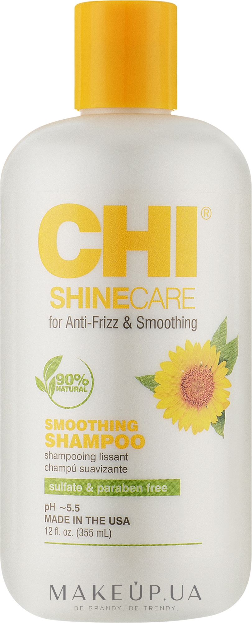 Разглаживающий шампунь для волос - CHI Shine Care Smoothing Shampoo — фото 355ml