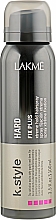 Лак-спрей для укладки та екстрасильної фіксації волосся - Lakme K.Style Hard Fix Plus Xtreme Hold Spray — фото N1