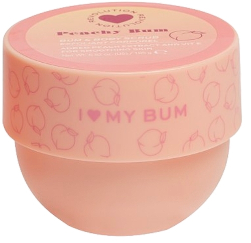 Скраб для шкіри сідниць - I Heart Revolution Peachy Bum Body Sugar Polish — фото N2