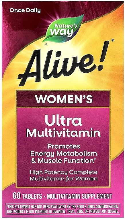 Мультивитамины для женщин - Nature’s Way Alive! Women’s Ultra Complete Multivitamin — фото N3