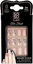 Набір накладних нігтів - Sosu by SJ Salon Nails In Seconds Two Faced — фото N1