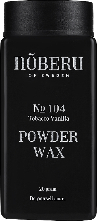 Пудра для укладання волосся - Noberu Of Sweden No 104 Tobacco Vanilla Powder Wax — фото N1