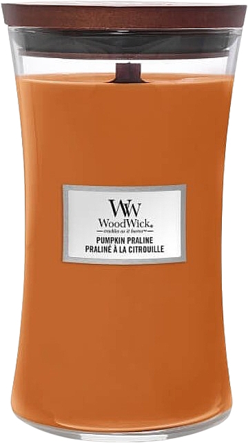 Ароматическая свеча в стакане - Woodwick Pumpkin Praline Scented Candle — фото N3