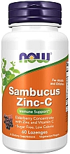Харчова добавка "Цинк з вітаміном С і бузиною" - Now Foods Sambucus Zinc-C — фото N1
