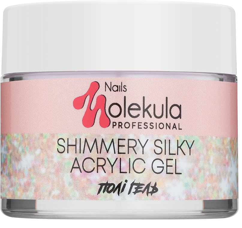Акрил-Гель - Nails Molekula Shimmery Silky Acrylic Gel Flamingo
