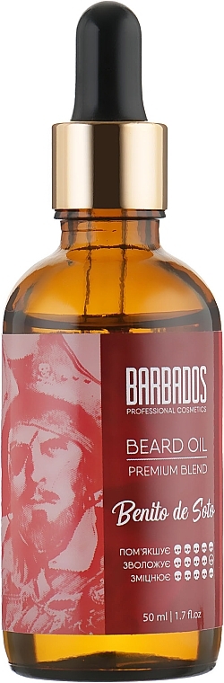 УЦІНКА Олія для бороди - Barbados Beard Oil Benito De Soto * — фото N1