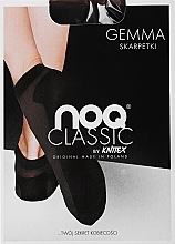 Шкарпетки жіночі з посиленою підошвою "Gemma", 20 Den, nero - Knittex — фото N1
