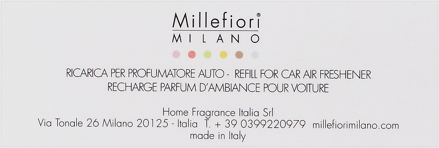 Картридж для аромадифузора в авто "Апельсиновий чай" - Millefiori Milano Icon Refill Orange Tea — фото N1