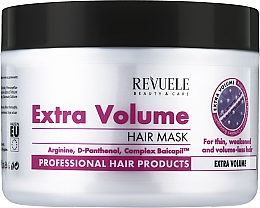 Парфумерія, косметика Маска для волосся "Екстраоб'єм" - Revuele Professional Hair Products Extra Volume Hair Mask