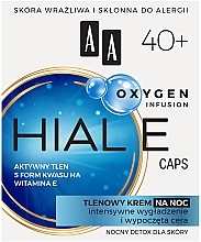 Духи, Парфюмерия, косметика Кислородный ночной крем для лица 40+ - AA Oxygen Infusion Hial E Caps Night Cream