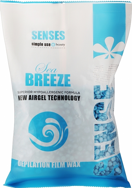 Синтетический воск для депиляции в гранулах "Sea Breeze" - Simple Use Beauty Senses Depilation Wax — фото N3
