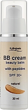 Парфумерія, косметика Сонцезахисний зволожувальний ВВ-крем для обличчя - H2Organic BB Cream Beauty Balm With Peptides SPF 30+