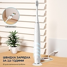 Електрична зубна щітка Oclean Air 2T White, футляр, настінне кріплення - Oclean Air 2T Electric Toothbrush White — фото N6