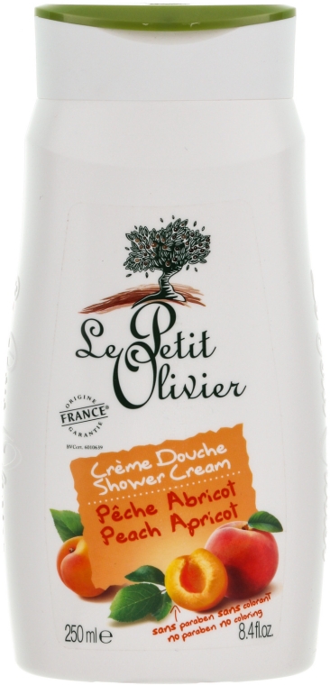 Крем для душу "Персик" - Le Petit Olivier Shower Cream Peach Apricot — фото N1