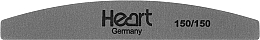 Пилка для ногтей, 150/150, темно-серая - Heart Germany Half Platinum Pro — фото N1