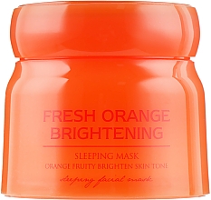 Нічна освітлювальна маска для обличчя з екстрактом апельсина - Dizao Lusidina Fresh Orange Brightening — фото N2