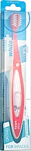 Ортодонтическая зубная щетка, розовая - Edel+White Pro Ortho Toothbrush — фото N1