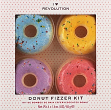 Парфумерія, косметика Набір - I Heart Revolution Donut Fizzer Kit (bath/fiz/40gx4)