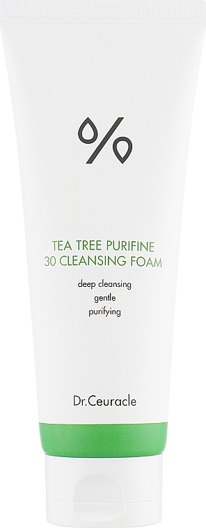 УЦІНКА Гель-пінка для вмивання з екстрактом чайного дерева - Dr.Ceuracle Tea Tree Purifine 30 Cleansing Foam * — фото N2