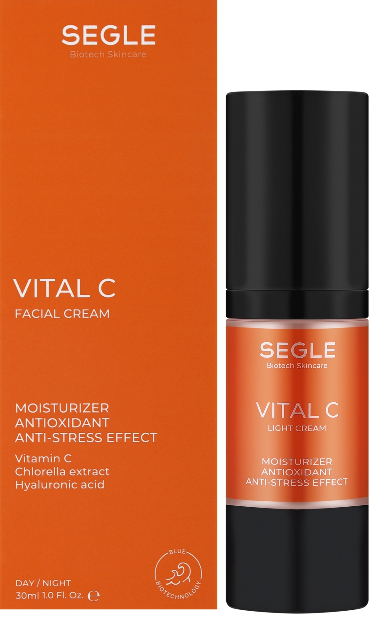 Крем зволожуючий з вітаміном С для обличчя - Segle Vital C Facial Cream — фото 30ml