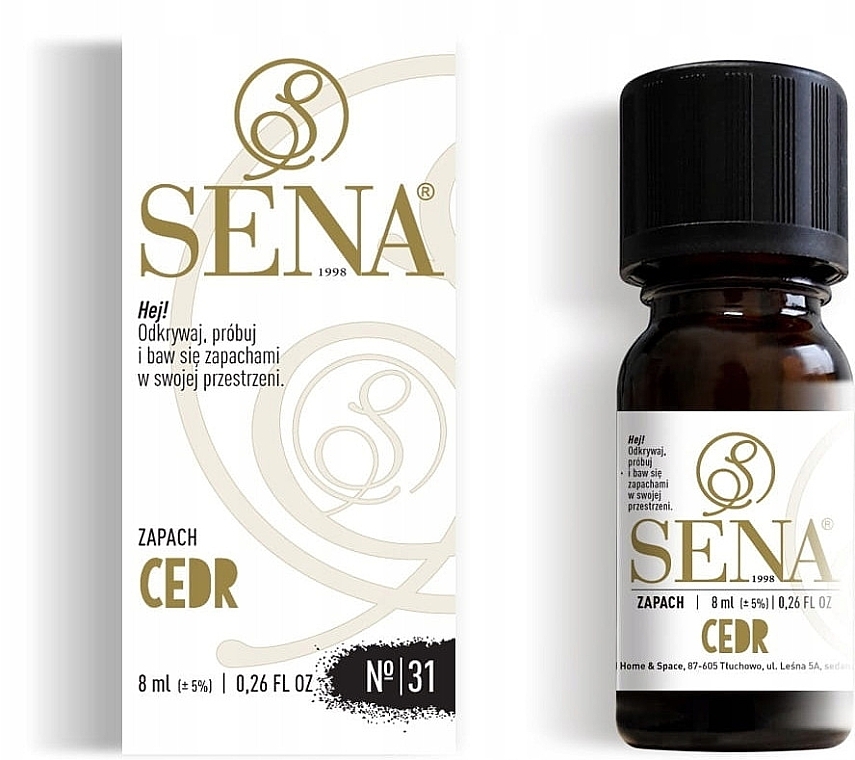 Ароматична олія "Кедр" - Sena Aroma Oil №31 Cedar — фото N1