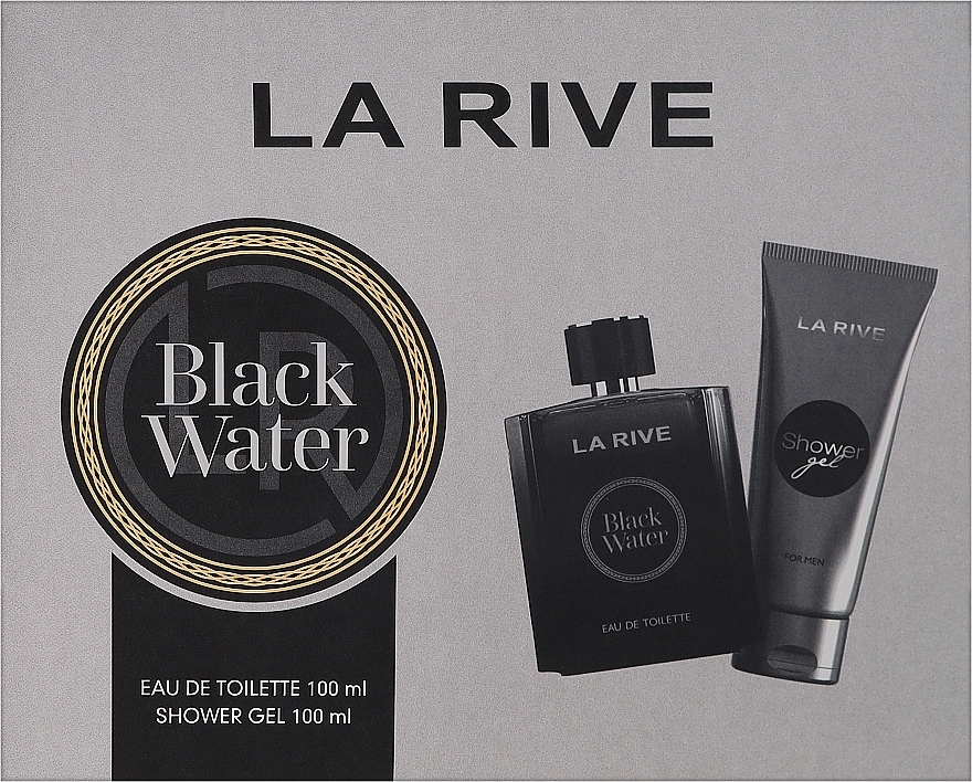 La Rive Black Water - Набор (edt/100ml+sh/gel/100ml) — фото N1