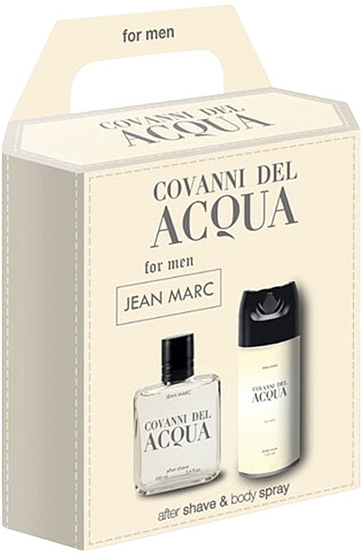 Набір - Jean Marc Covanni Del Acqua (deo/150ml + aftersh/lot/100ml) — фото N1