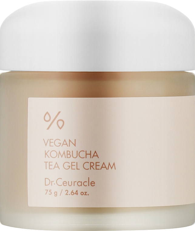 Веганский крем-гель для лица с экстрактом комбучи - Dr.Ceuracle Vegan Kombucha Tea Gel Cream