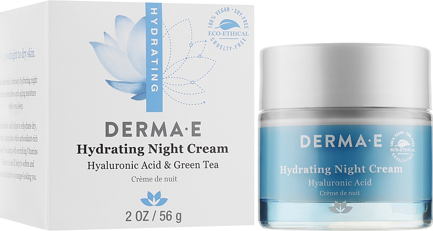 Зволожувальний нічний крем з гіалуроновою кислотою - Derma E Hydrating Night Cream — фото N5