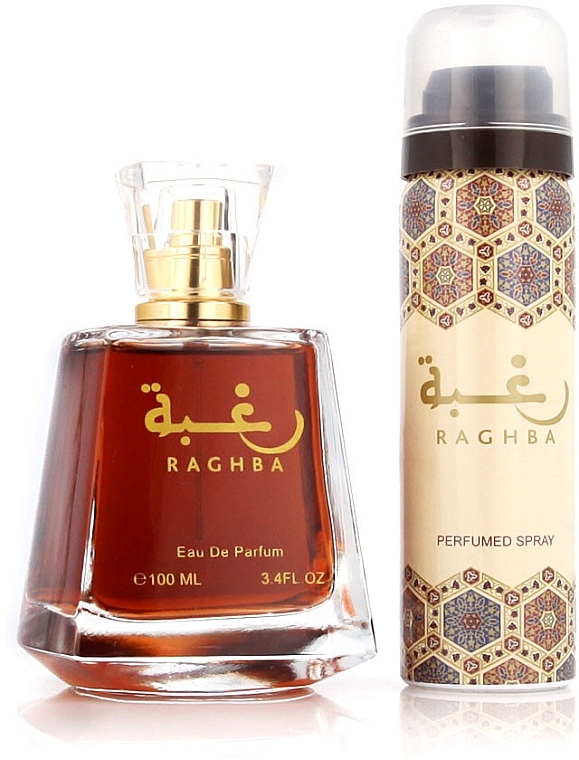 Lattafa Perfumes Raghba Eau - Набор (edp/100ml + deo/50ml) — фото N2