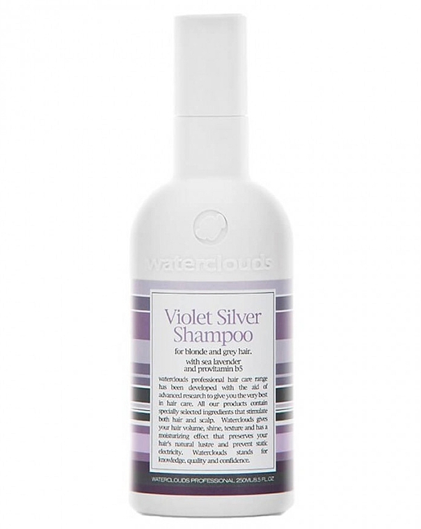 Шампунь для нейтралізації жовтизни - Waterclouds Violet Silver Shampoo — фото N1