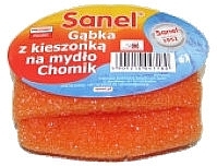 Парфумерія, косметика Губка для тіла з кишенею для мила, помаранчева - Sanel