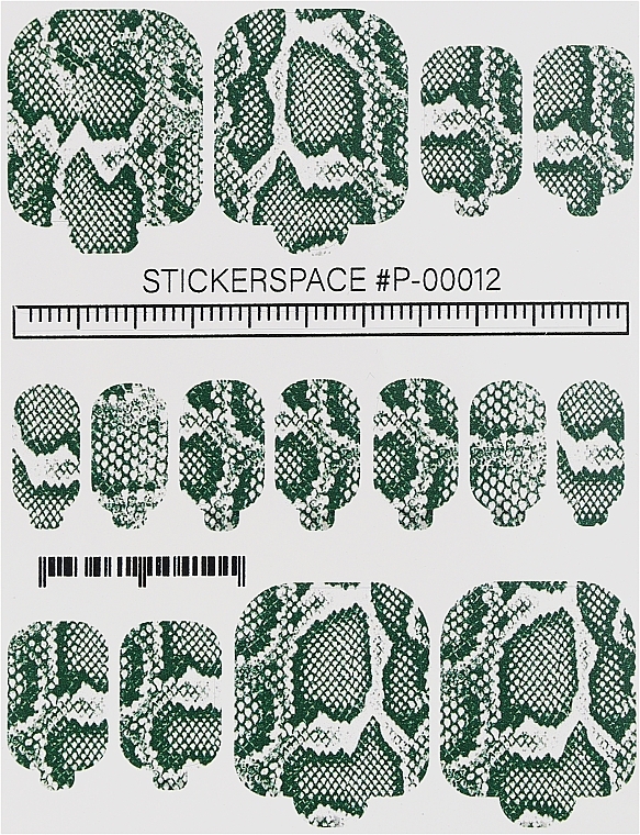 Дизайнерські наклейки для педикюру "Wraps P-00012" - StickersSpace — фото N1